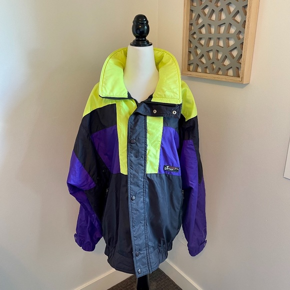 Jones Leisure Products Other - Vintage Jones Neon Jacket 90's in good pre loved condition
